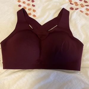 Dark purple lulu sports bra